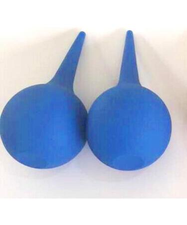 ULTNICE 2pcs Ear Bulb Syringe Set - Soft Rubber Hand Ear Washing Squeeze Bulb for Kids, Adults, and Pets - 75ml Blue - Buy Online on GoSupps.com