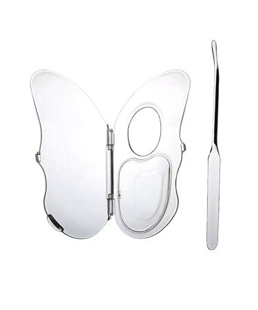 Clear Makeup Palette Foldable Multifunctional Foundation Palette Makeup Accessories Foundation Mixing Palette for Manicure Cream