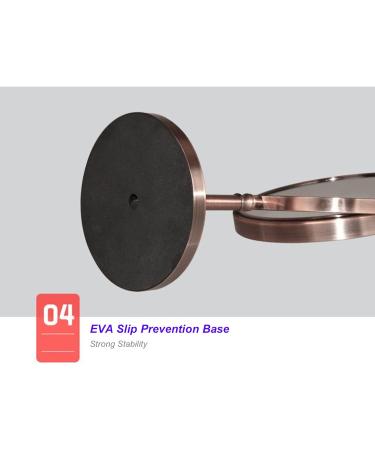 DADEA Double Sided Mirror Make Up Mirror with Stand 7in Large Cosmetic Mirror Fingerprint Prevention Double Side Hd 3x Magnified Vintage Mirror for Women Dressing and Beauty. - Buy Online on GoSupps.com