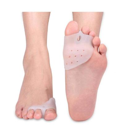 CAZARU FXJ Gel Silicone Corrector Toe Protector Straightener Shaper Pad Toe Corrector Braces Supports Toe Straighteners for Bent Toes
