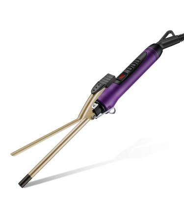 3/8 Inch Small Curling Iron Wand for Short & Long Hair Ceramic Small Barrel Curling Iron Tiny Curling Wand with Adjustable Temperature Include Heat Resistant Glove