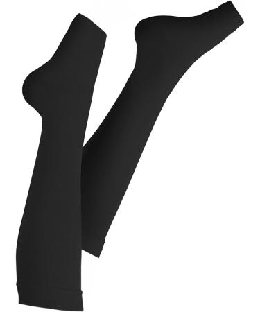 Buy Calf Compression Sleeves - Graduated Compression Socks for Running & Shin Splint Relief - Comfortable Footless Design (M-Black - Buy Online on GoSupps.com
