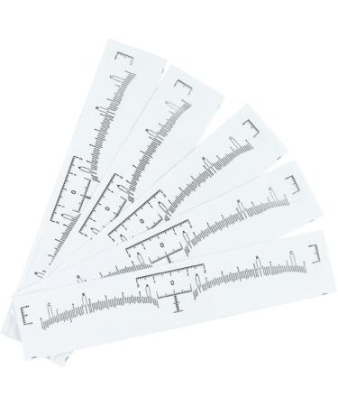 Beavorty 100pcs Disposable Eyebrow Ruler Makeup Stickers Eyebrow Shaping Stencils Eyebrow Measure Modify - Buy Online on GoSupps.com
