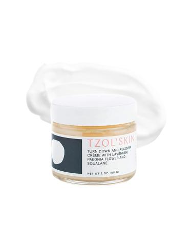 TZOL SKIN - Turn Down and Recover Cr me - Night Face Cream - Recharges Skin - Hydrating - Soothes & Nourishes - Lift & Tone - No Paraben Silicones & Sulfates - Vegan - Cruelty Free Turn Down and Recover (Night Cr me)