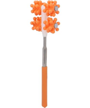 Verdant Touch Back Scooter Massage Device | Teleskoproller for Muscle Soreness & Pain Relief Ideal for Men & Women (Orange) - Buy Online on GoSupps.com