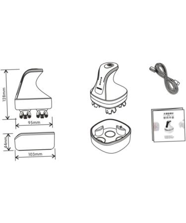 Beaupretty Rechargeable Waterproof Head & Arm Massage Device - Hair Care Heater with Magnetic Claws for Home Use - Buy Online on GoSupps.com