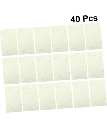 Lurrose 40 Sheet Rice Paper Cardstock Paper Ink Sumi Xuan Paper Chinese Calligraphy Hand Made Ink Painting - Buy Online on GoSupps.com