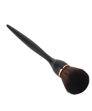 Blush Brush Powder Makeup Brush Safe Synthetic Fiber Cosmetic Tool Portable for Powder Room (Black)