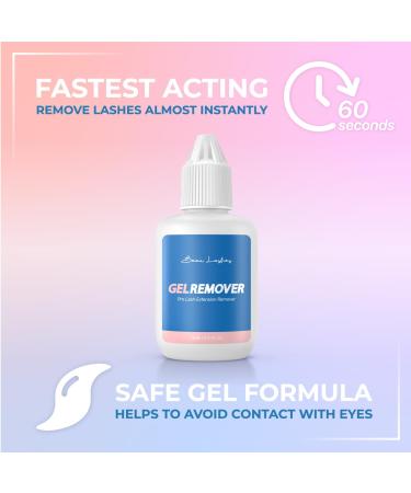 100 Pairs Under Eye Pads & Eyelash Extension Remover Gel | Lint Free Hydrogel Eye Patches for Lash Extensions & Lift | Effective Lash Glue Remover Gel for The Strongest Adhesives - Buy Online on GoSupps.com