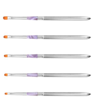 Nail design brush set 5 pieces uv gel nail acrylic brushes nail-resistant brushset brush for gelails for nail manicure nail accessories for UV gel and acrylic finger nail design