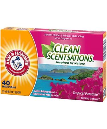 ARM & HAMMER Fabric Softener Sheets - Tropical Paradise 40 Sheets - Freshness & Softness for Every Load - Shop Internationally - Buy Online on GoSupps.com