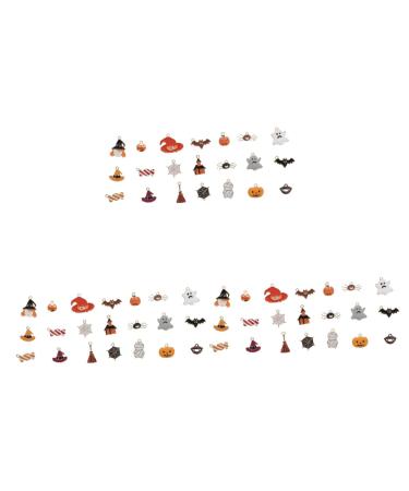 VILLCASE 63 Pcs Alloy Dripping Ornament Halloween Decorations Pendants Pumpkin Charms Pendant Bead Bracelets Charms Bracelets Earring Making Charms Halloween Theme Pendants Jewelry Earrings
