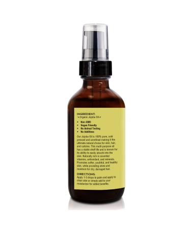 Buy 4 oz Jojoba Oil - Natural Pure Cold Pressed Moisturizer for Skin Hair Nails | International Shipping Available - Buy Online on GoSupps.com