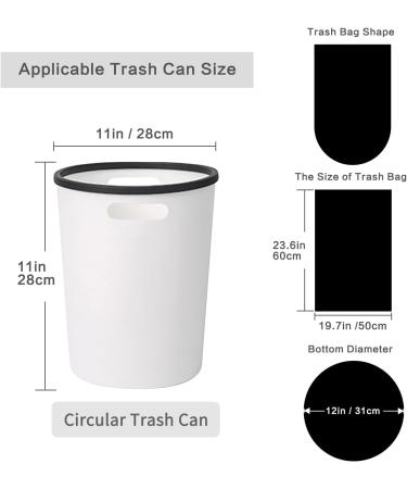 Fyy Garbage Bags - 120 Waste Bags 5 Rolls | Black 3L-10L for Bathroom Kitchen Office | Durable & Leak-Proof - Buy Online on GoSupps.com
