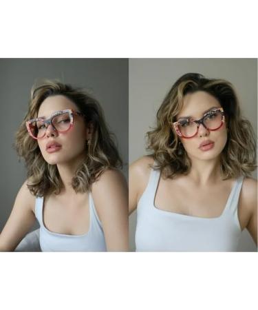 100 Classic Floral Oversized Cat Eye Blue Light Glasses for Women - Anti-Glare Reading Glasses - 3-Pack Spring Hinges - Stylish 3.0x Magnification - Buy Online on GoSupps.com