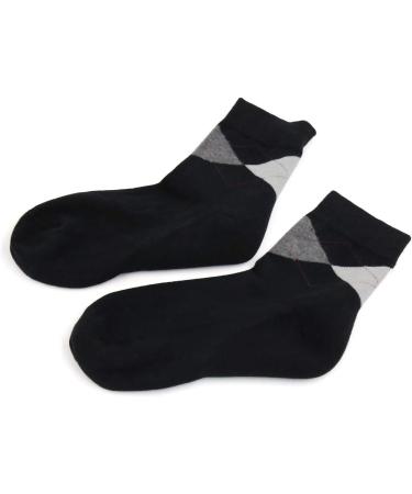 1 paire d'imprim s Argyle hydratants ramollissant cracke D Skin Gel Chaussettes de talon noir pour hommes - Buy Online on GoSupps.com