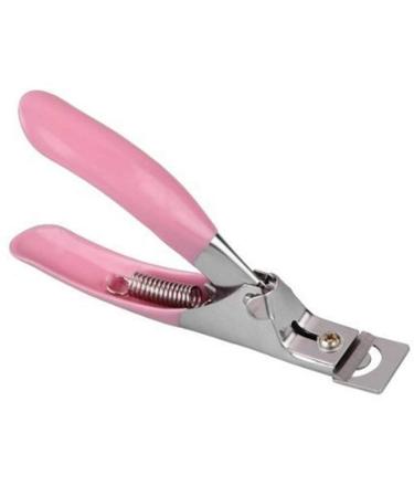 50 Pcs Pink Nail Clipper Manicure Tool Acrylic Gel False Nail Clipper Edge Cutter Tips Nail Professional White French False Nails