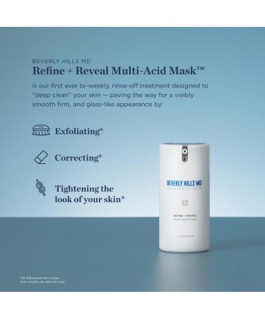 Refine + Reveal Multi-Acid Mask | Anti-Wrinkle Exfoliating Formula for Aging Skin | Target Dark Spots & Large Pores - Buy Online on GoSupps.com