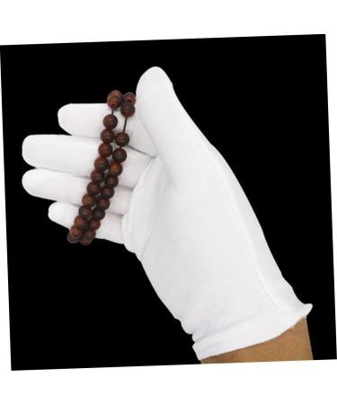 Healeved 48 Pairs White Cotton Gloves Jewelry Touching Gloves Key Hider Outdoor Washable Cotton Gloves Utility Work Gloves Mittens Tires Elastic Gloves Miss Wen Wan Labor Protection Cotton - Buy Online on GoSupps.com