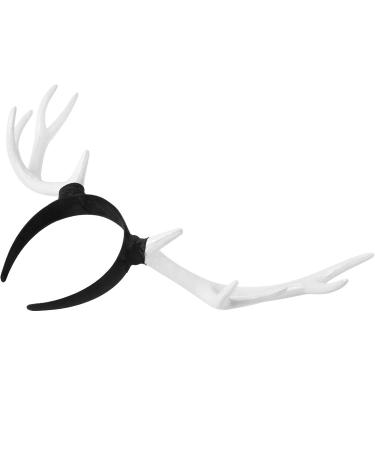 FRCOLOR Christmas Antler Headband Deer Horn Hair Hoop Christmas Holiday Cosplay New Years Decor(White) - Buy Online on GoSupps.com