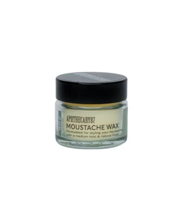 Apothecary 87 Moustache Wax | Premium Formulation With Plant Extracts | Natural Finish Medium Hold Medium Weight | Moustache Styling Wax | 15ml
