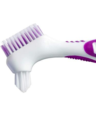 Denture Brush Toothbrush - 2Pcs Multi-Tufted Bristles for Deep Cleaning and Freshness (Random Color) - Buy Online on GoSupps.com