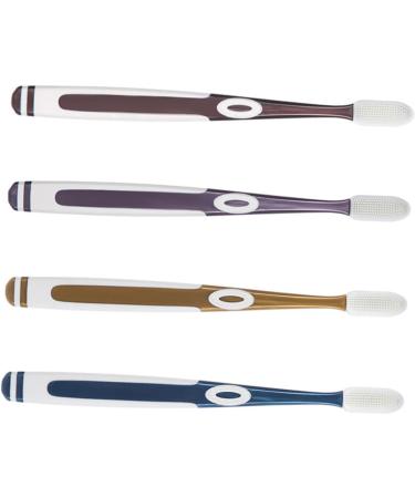 FRCOLOR Ultra Soft Nano Toothbrush Set - 4 Portable Toothbrushes for Men & Babies - Household & Travel Toothbrushes with Replacement Heads - Buy Online on GoSupps.com