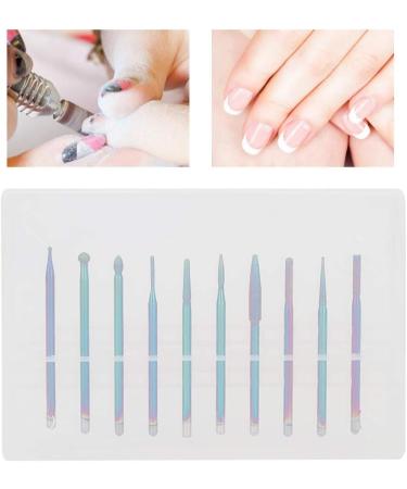 Dekaim Nail Drill Bit Set - 10pcs Tungsten Alloy Nail Drill Bits for Polishing & Manicure/Pedicure Accessories | Type 3 - International Shipping Available - Buy Online on GoSupps.com