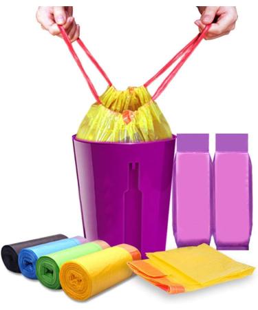 Drawstring Kitchen Garbage Bag Large Kitchen Drawstring Strong Multipurpose White Bags for Trash Can Garbage Bin(4 Rolls72 Counts) - Buy Online on GoSupps.com