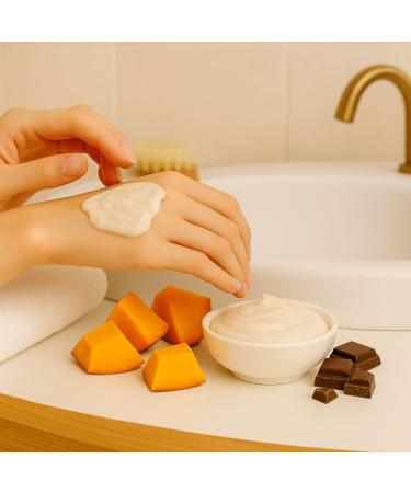 Sugar Body Scrub 250 ml Citrouille Chocolate Gommage au sucre pour soin du corps Exfoliant doux l'huile d'amande et l'huile de ricin Lisse et nourrit la peau v g talien et fabriqu en UE - Buy Online on GoSupps.com