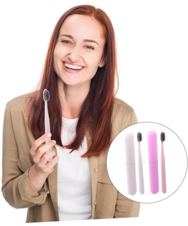 ULTECHNOVO Toothbrush Set for Adults - 2pcs Manual Cleaning Brushes in Assorted Colors - Eco-Friendly PP Material - Buy Online on GoSupps.com