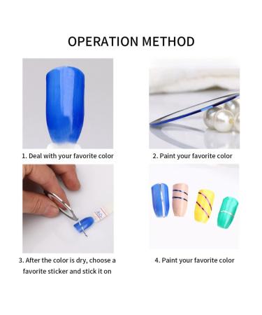 Yeory Nail Art Strip Tape Silver Nail Art Striping Tape Line Nail Art Decoration Sticker Foil Tips Tape Line for DIY Nail Art Silver Sticker Nail Line Nail Art Stripes Nail Line Stickers - Buy Online on GoSupps.com