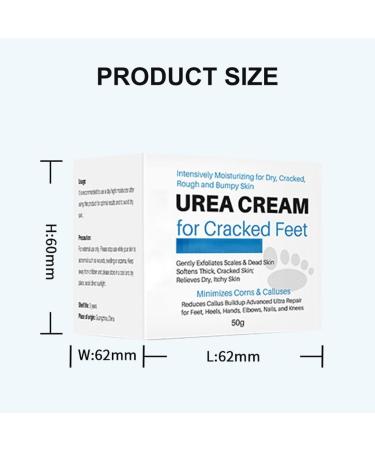 40% Urea Cream for Feet 50g Urea Foot Cream for Dry Cracked Cracked Heel Repair Cream For Feet and Hand Callus Remover Hand Cream Foot Cream For Dry Cracked Feet Hands Heels Elbows - Buy Online on GoSupps.com