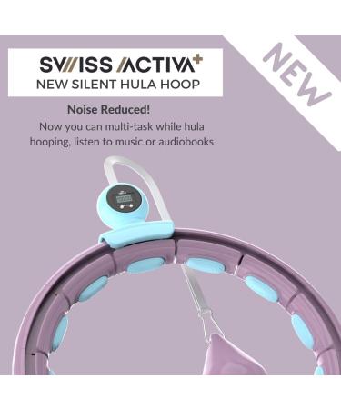 Swiss Activa+ Infinity Hoop Smart Weighted Hula Hoop | Exercise Equipment for Women | S4.S Purple Blue - Buy Online on GoSupps.com