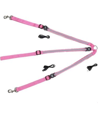 Dowoa LED Horse Harness - Robust Comfortable Chest Strap with Superior Visibility for Safe Riding (Pink) - Buy Online on GoSupps.com