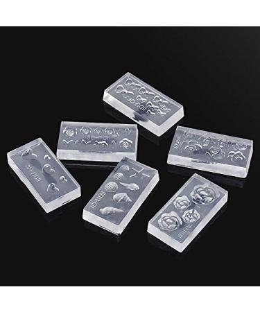 Evenden 6 pieces work shape of silica gel 3D for decoration design of nail art DIY - Buy Online on GoSupps.com