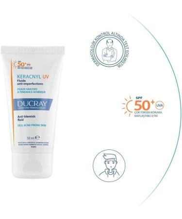 Keracnyl UV sun protection SPF 50+ 50ml - Buy Online on GoSupps.com