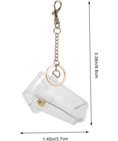 GALPADA 3 Pcs Transparent Lipstick Case | Fashion Leather Keyring & Key Chain | Elegant Lipstick Cover | Creative Keychain for Makeup Lovers - Buy Internationally - Buy Online on GoSupps.com