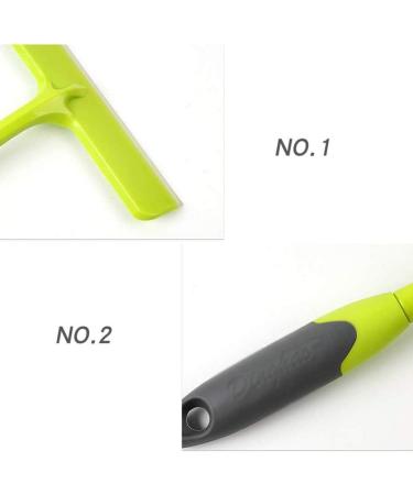 Green Glass Wiper Home Plastic Window Scraper Car Squeegee Bathroom Wiper Shower Cleaner for Shower Doors - Buy Online on GoSupps.com