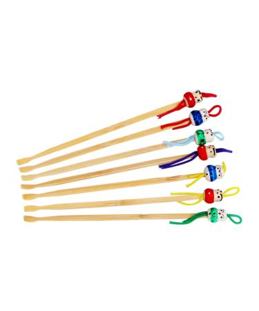Healeved 12pcs Wooden Ear Pick Natural Cleaner Stainless Steel Cleaner Tools Ear Cleaning Tool Earwax Remover Ear Wax Removal Spoon Bamboo Ear Supply Wax Supply Wooden Ear Cleaner Set