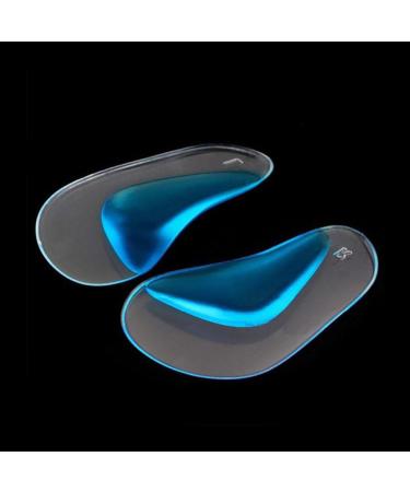 OULII Baby Orthopedic Arch Support Insole | Flat Feet Gel Pads Size L | Silicone Adhesive Inserts (Clear/Blue) - Buy Online on GoSupps.com