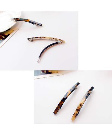 Luckycivia 4 Pack Handmade Celluloid Onyx Hair Barrette Set - Elegant 4 Inch Automatic Hair Clip for Women/Girls - Buy Online on GoSupps.com