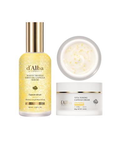 d'alba Piedmont Vita Toning Capsule Cream + White Truffle Oil Capsule Serum