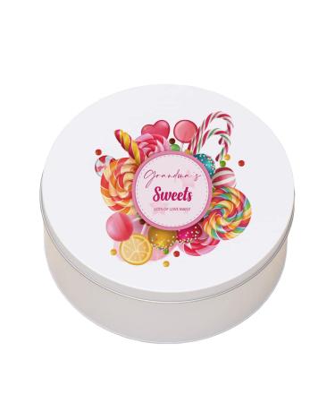 ukgiftstoreonline Personalised Grandma's Candy Sweet Storage Tin Gift