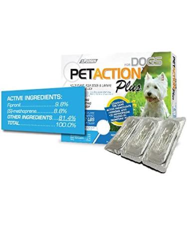 PetAction Plus for Small Dogs - 3 Doses (0.023 fl oz) | Effective Flea & Tick Prevention - Buy Online on GoSupps.com