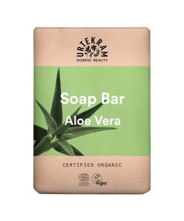 Urtekram Savon Solide Aloe Vera - 100g - Savon Naturel Doux l'Aloe Vera Bio - 99 9% d'Ingr dients Naturels - Sans Huile de Palme - Hydratant - Vegan - Pour Tous Types de Peau Aloe vera 100 g (Lot de 1)