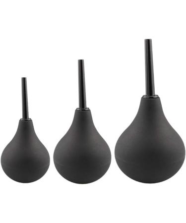 HEALLILY 2PCS Ear Syringes Hand Bulb | Lab Tool for Ear Washing | 224ml (Black) | Adult Kids - Buy Online on GoSupps.com