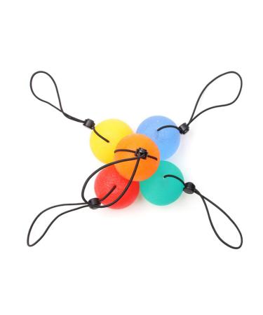 Beaupretty 5st Fitness equipment slowly rising balls Handgan exercise equipment Power balls train fingerstrecker fingerboard finger handle ball high jumping balls massage balls for the hands