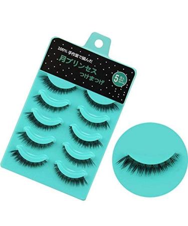 Scala 5 pairs /set 3D False Eyelashes Messy Cross Thick Natural Fake Eye Lashes Professional Makeup Tips Short False Eye Lashes (L-12)