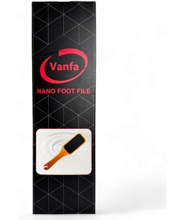 Vanfa Pedicure Pumice Stone Foot File Callus Remover (Bamboo Handle Nano Glass Foot File #79025) - Buy Online on GoSupps.com